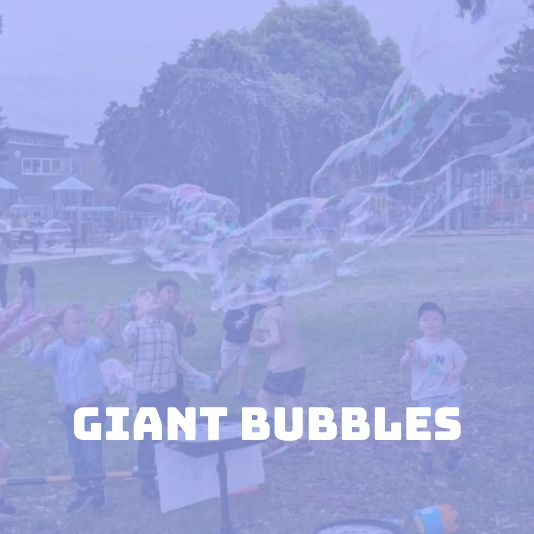 giant bubbles in brisbane