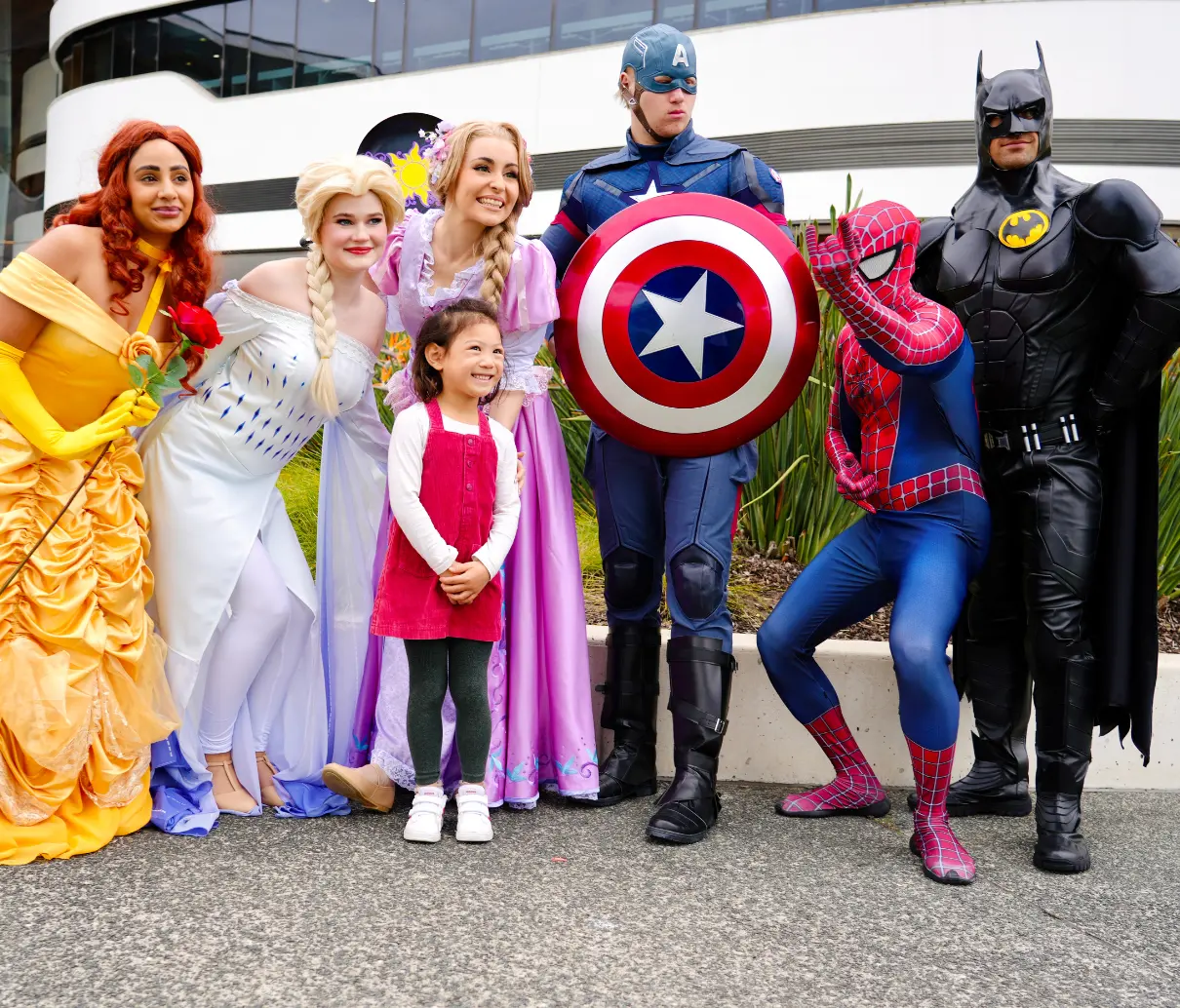 superheroes and princesess